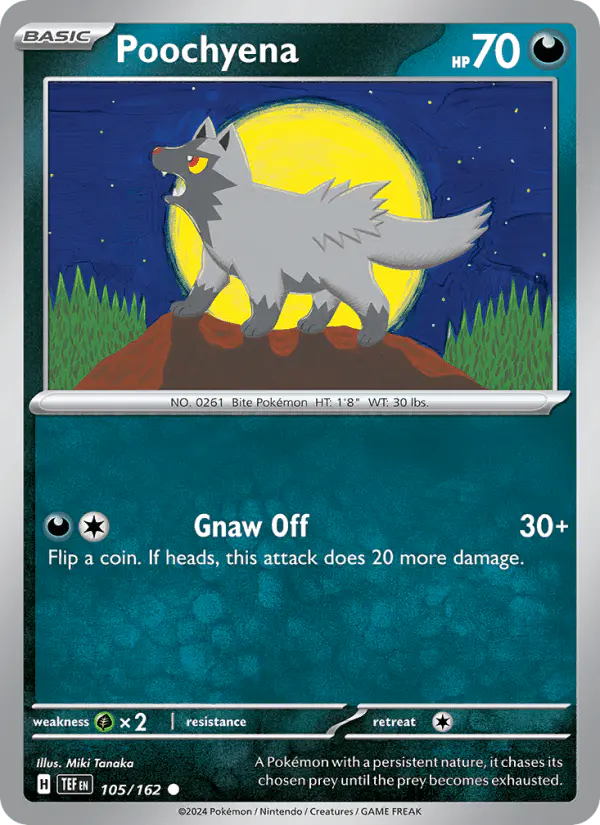 Carta Poochyena 105/162 de Temporal Forces