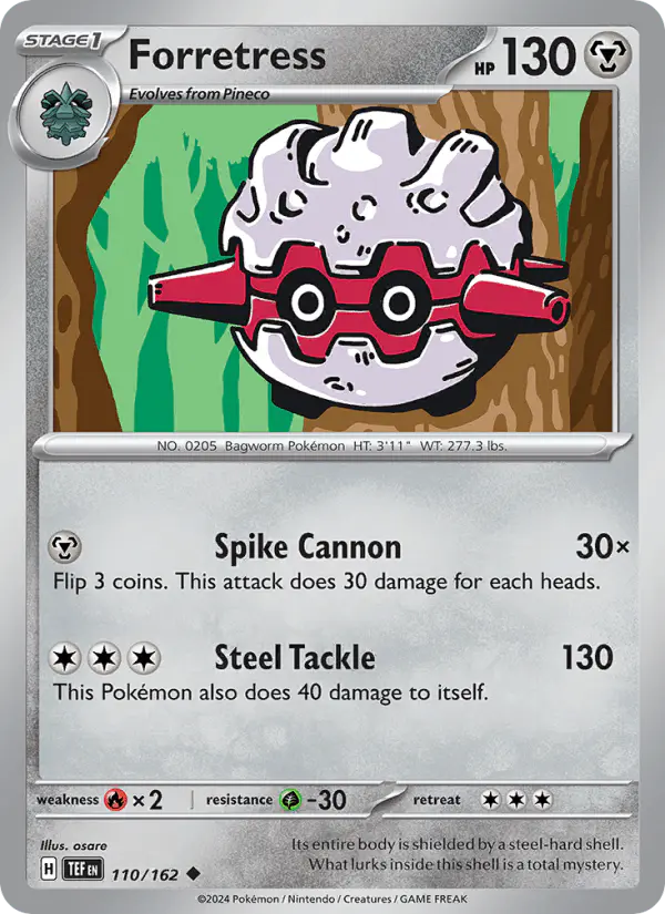 Carta Forretress 110/162 de Temporal Forces