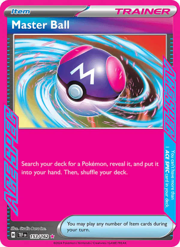 Carta Master Ball 153/162 de Temporal Forces
