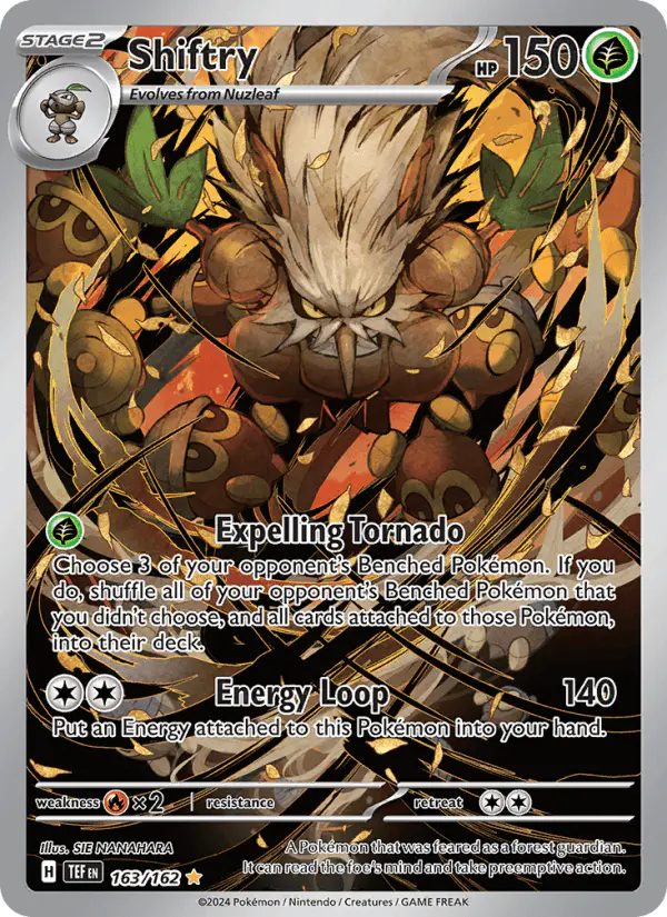 Carta Shiftry 163/162 de Temporal Forces