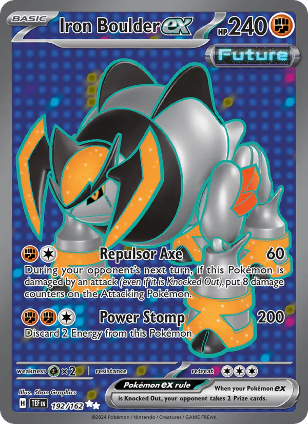 Carta Iron Boulder ex 192/162 de Temporal Forces