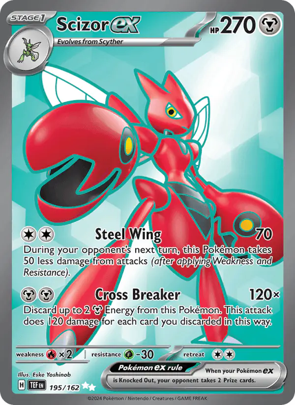 Carta Scizor ex 195/162 de Temporal Forces