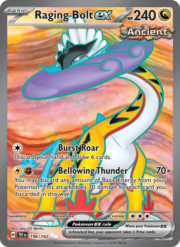 Carta Raging Bolt ex 196/162 de Temporal Forces