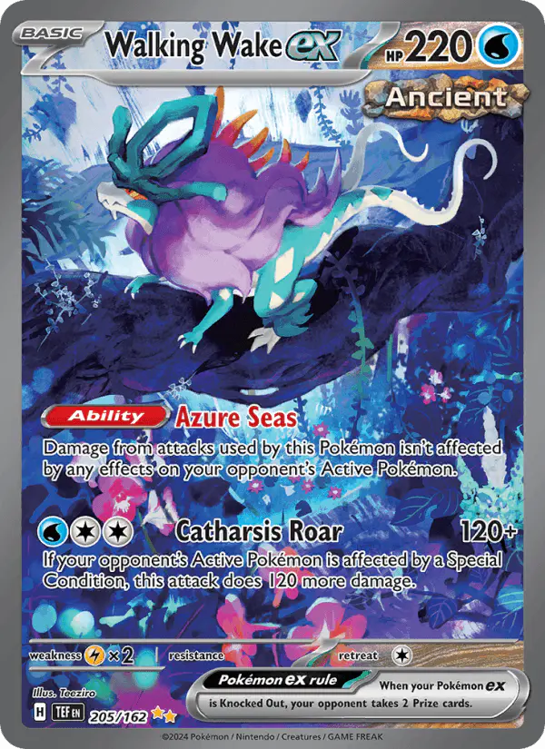 Carta Walking Wake ex 205/162 de Temporal Forces