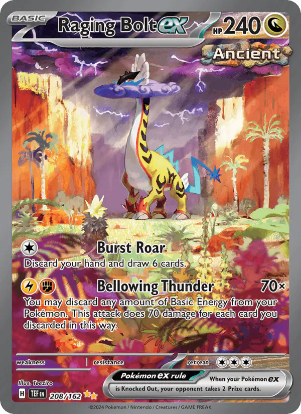 Carta Raging Bolt ex 208/162 de Temporal Forces