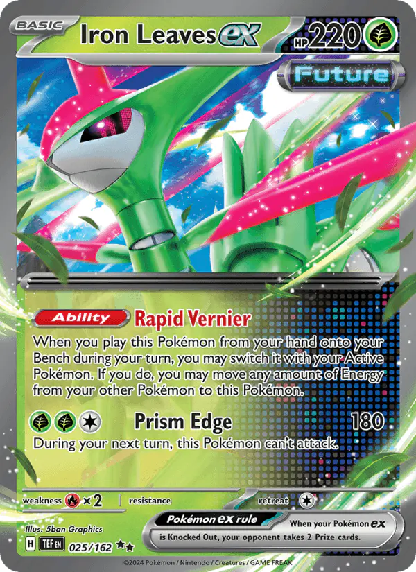 Carta Iron Leaves ex 025/162 de Temporal Forces