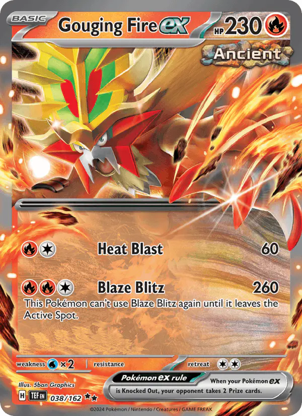 Carta Gouging Fire ex 038/162 de Temporal Forces