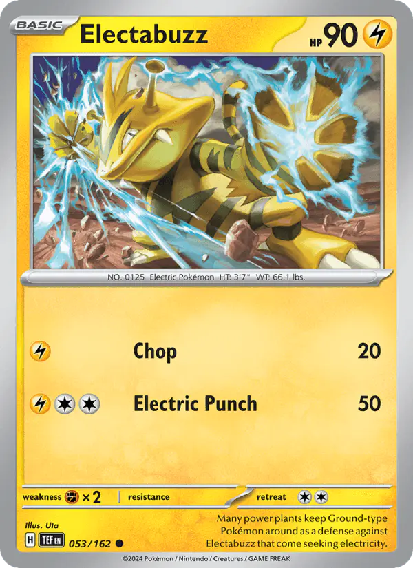 Carta Electabuzz 053/162 de Temporal Forces