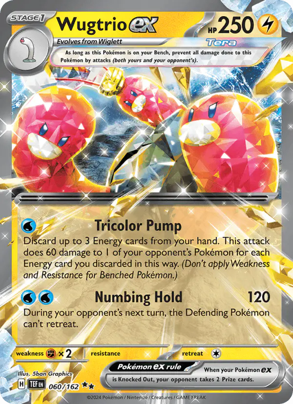 Carta Wugtrio ex 060/162 de Temporal Forces