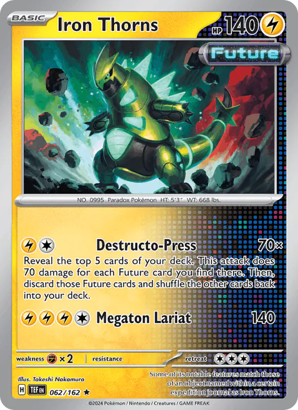 Carta Iron Thorns 062/162 de Temporal Forces