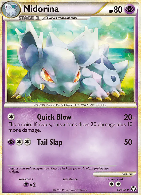 Carta Nidorina 45/102 de Triumphant