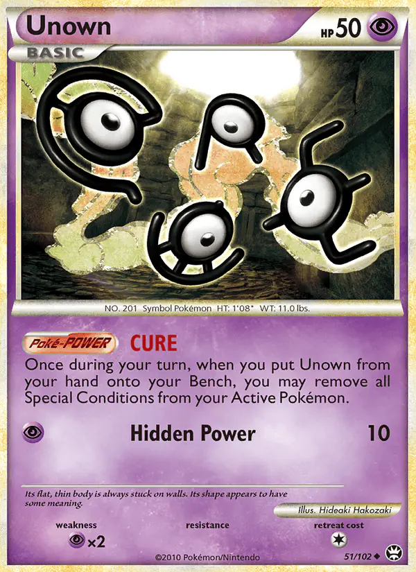 Carta Unown 51/102 de Triumphant