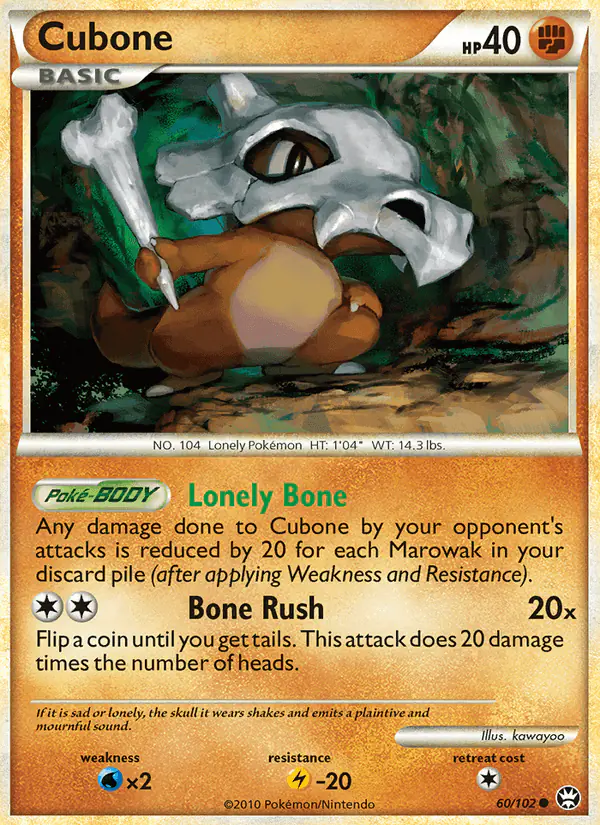 Carta Cubone 60/102 de Triumphant