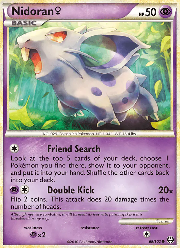Carta Nidoran ♀ 69/102 de Triumphant