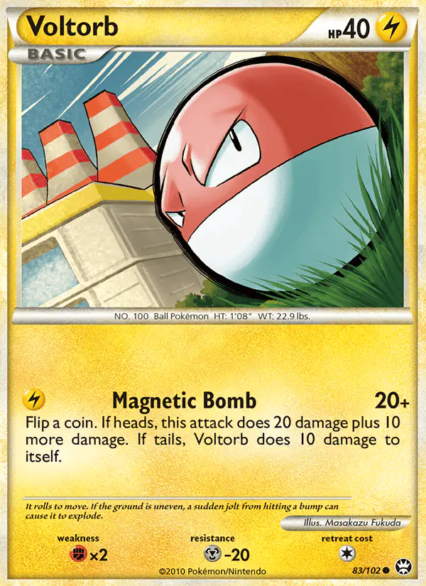 Carta Voltorb 83/102 de Triumphant