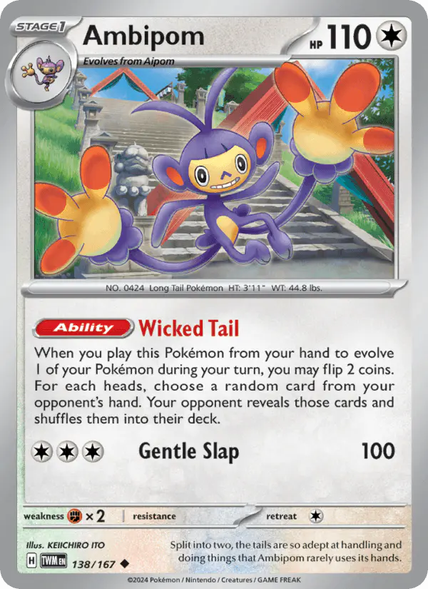 Carta Ambipom 138/167 de Twilight Masquerade