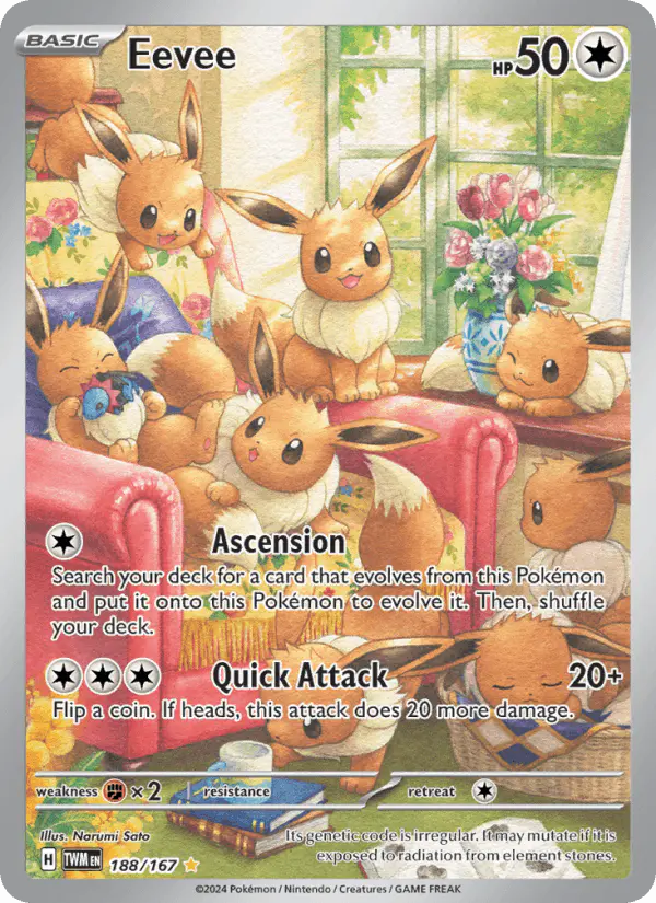 Carta Eevee 188/167 de Twilight Masquerade