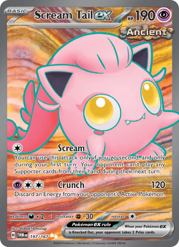 Carta Scream Tail ex 197/167 de Twilight Masquerade