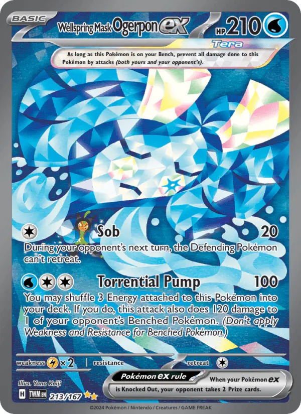 Carta Wellspring Mask Ogerpon ex 213/167 de Twilight Masquerade