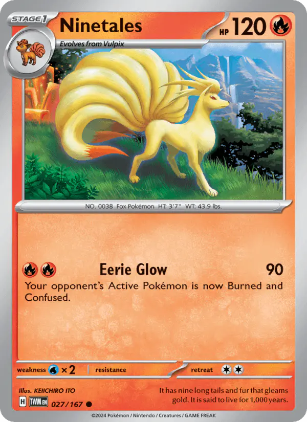 Carta Ninetales 027/167 de Twilight Masquerade