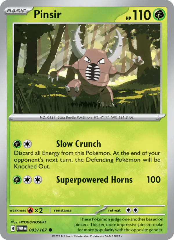 Carta Pinsir 003/167 de Twilight Masquerade