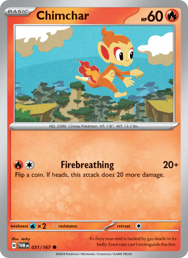 Carta Chimchar 031/167 de Twilight Masquerade