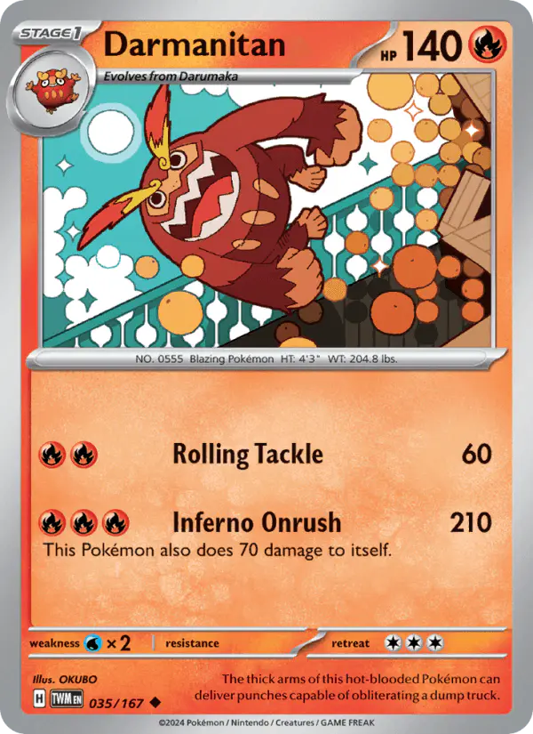 Carta Darmanitan 035/167 de Twilight Masquerade
