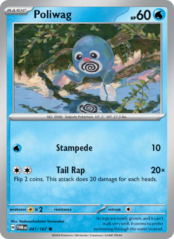 Carta Poliwag 041/167 de Twilight Masquerade