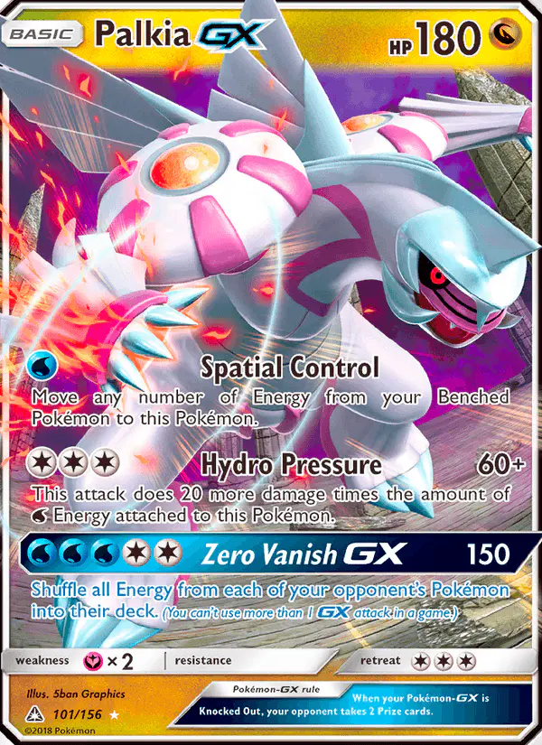 Carta Palkia GX 101/156 de Ultra Prism