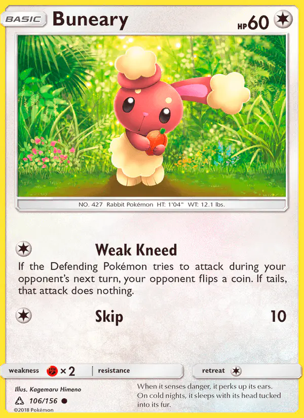 Carta Buneary 106/156 de Ultra Prism