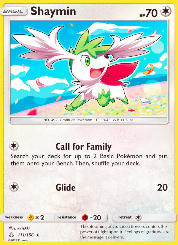 Carta Shaymin 111/156 de Ultra Prism