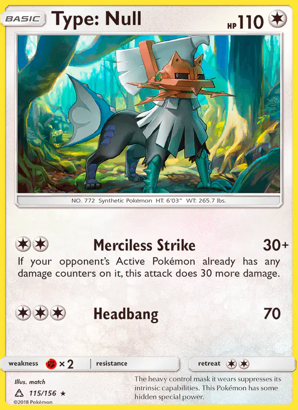 Carta Type: Null 115/156 de Ultra Prism