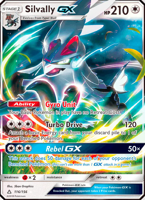 Carta Silvally GX 116/156 de Ultra Prism