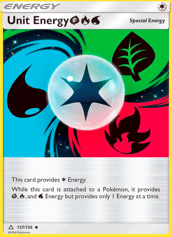 Carta Unit Energy GrassFireWater 137/156 de Ultra Prism