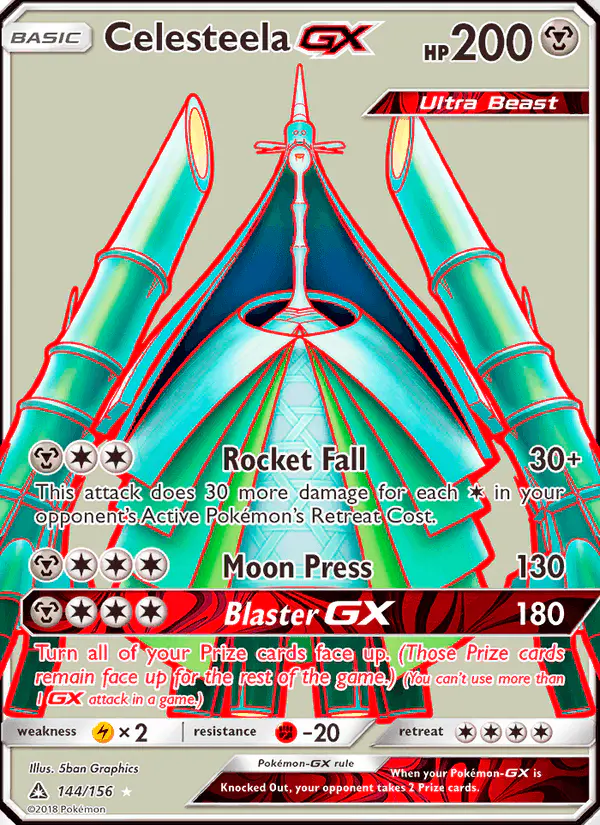 Carta Celesteela GX 144/156 de Ultra Prism