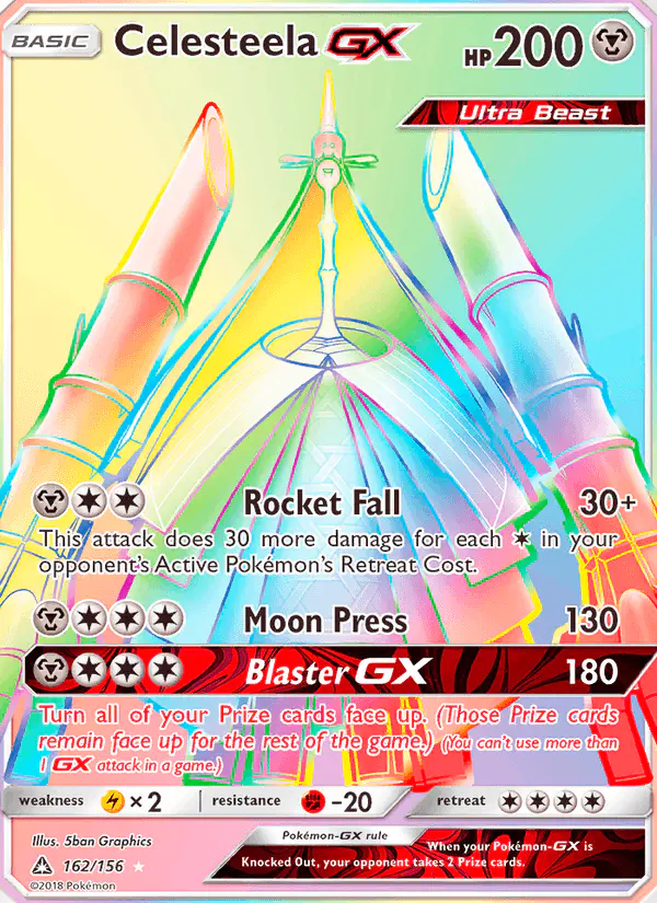Carta Celesteela GX 162/156 de Ultra Prism