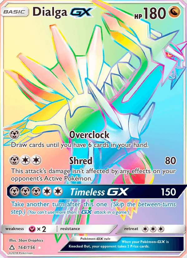 Carta Dialga GX 164/156 de Ultra Prism