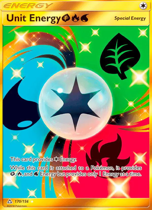 Carta Unit Energy GrassFireWater 170/156 de Ultra Prism