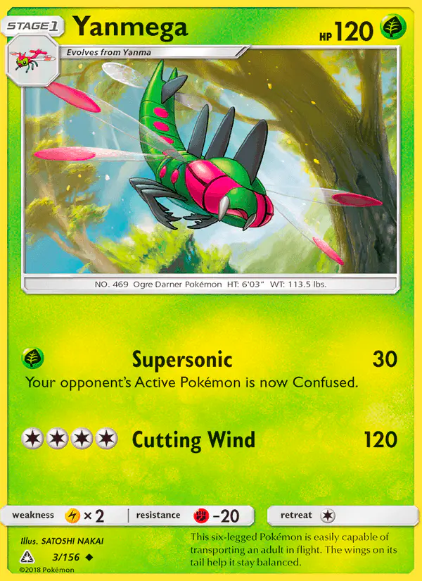 Carta Yanmega 3/156 de Ultra Prism