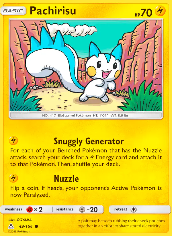 Carta Pachirisu 49/156 de Ultra Prism