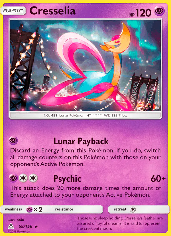 Carta Cresselia 59/156 de Ultra Prism