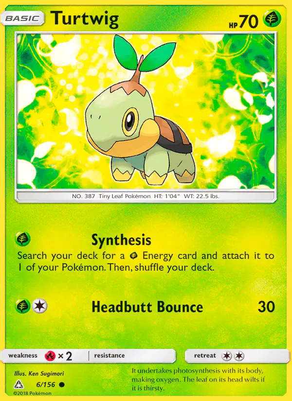 Carta Turtwig 6/156 de Ultra Prism