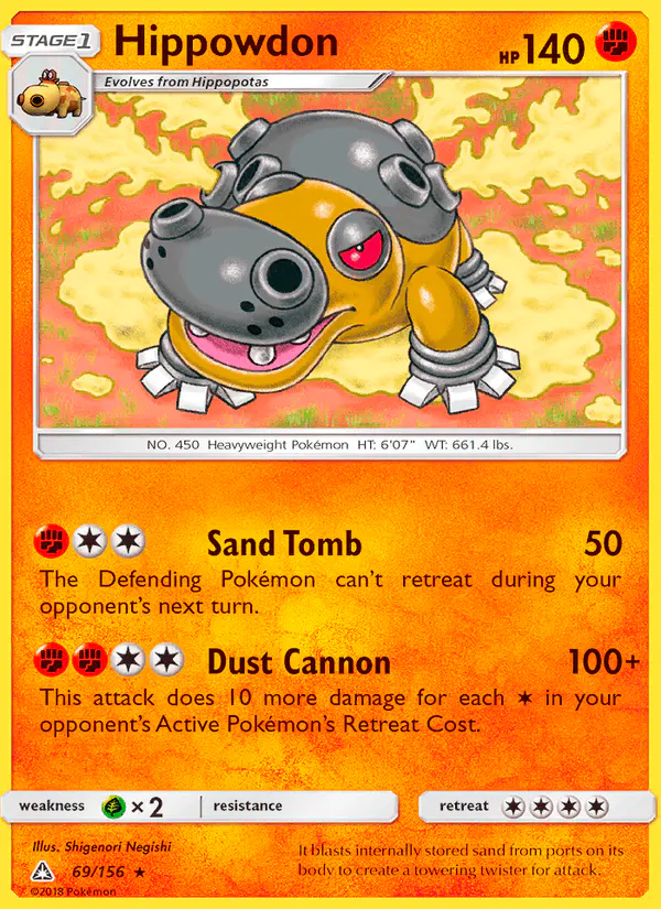 Carta Hippowdon 69/156 de Ultra Prism
