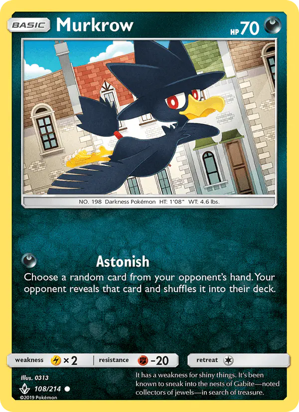 Carta Murkrow 108/214 de Unbroken Bonds