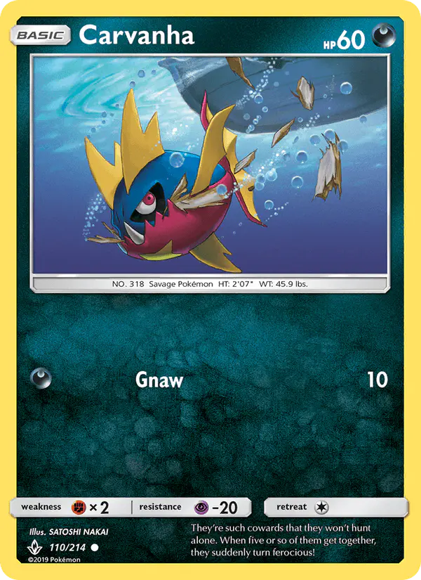 Carta Carvanha 110/214 de Unbroken Bonds