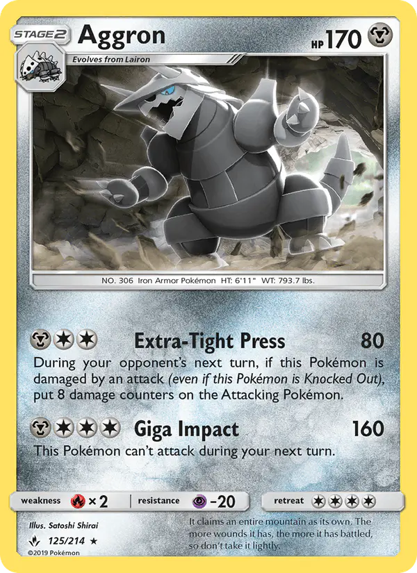 Carta Aggron 125/214 de Unbroken Bonds