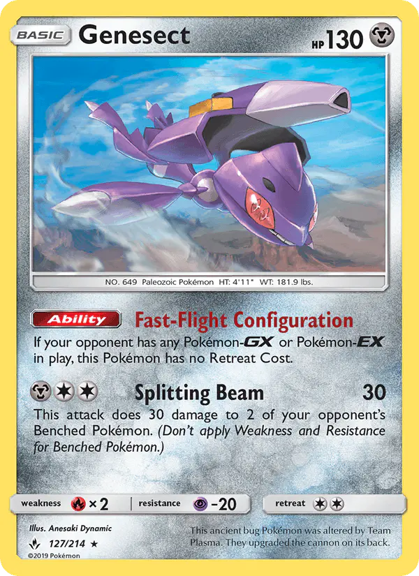 Carta Genesect 127/214 de Unbroken Bonds