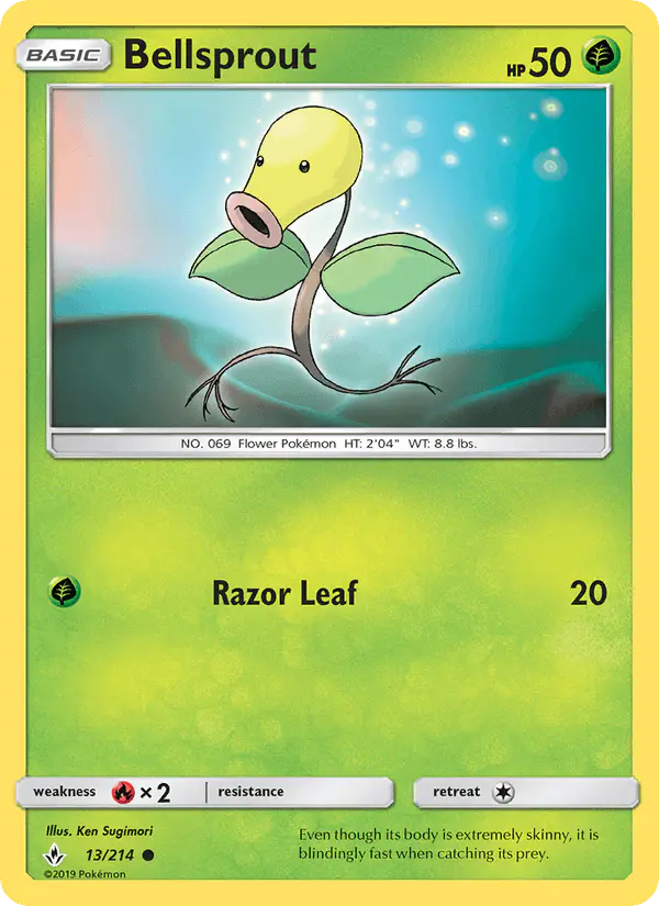 Carta Bellsprout 13/214 de Unbroken Bonds