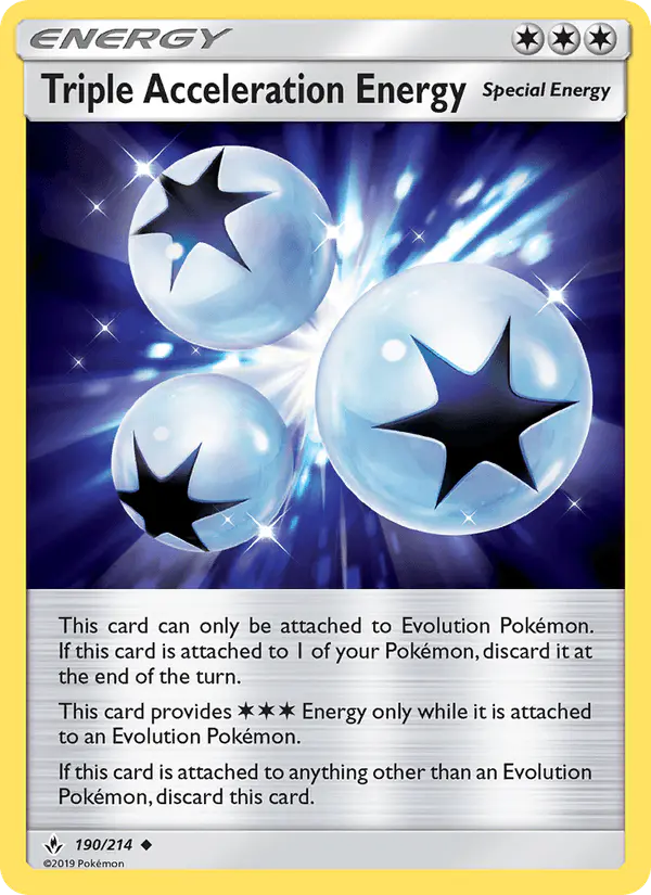 Carta Triple Acceleration Energy 190/214 de Unbroken Bonds