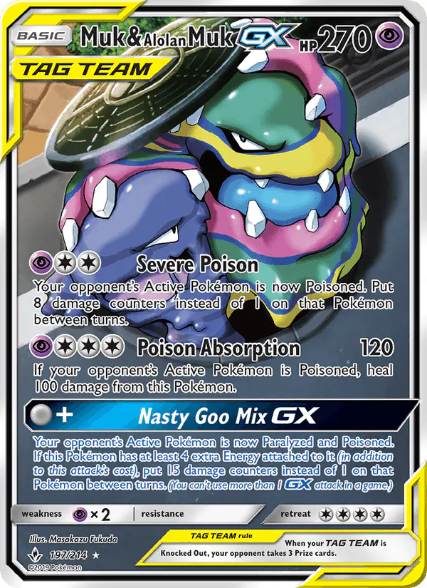 Carta Muk & Alolan Muk GX 197/214 de Unbroken Bonds